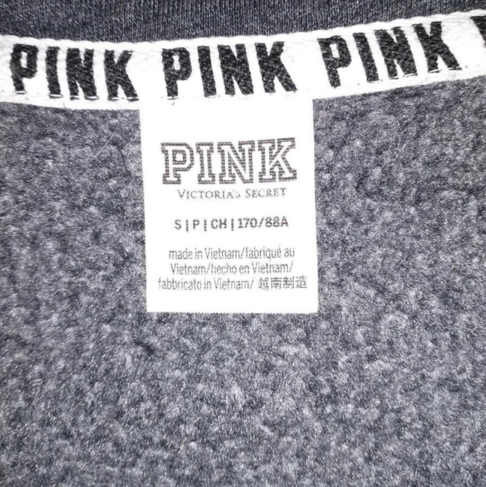 PINK, Victoria Secrets quarter zip sweatshirt, Small - Picture 2 of 7